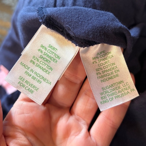 Lilly Pulitzer Madison Skort Size Large Navy Blue With Gold Accent Buttons - Picture 13 of 14